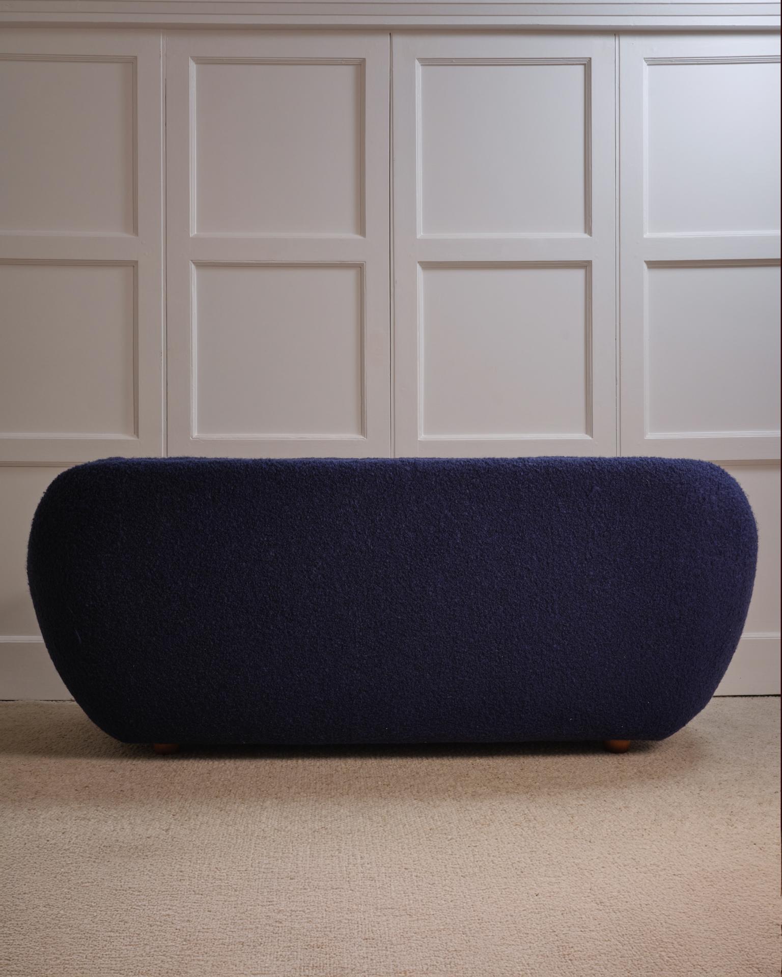 Tissu Canapé bleu - Italie années 70 en vente