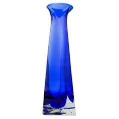 Blaue Soliflore aus Murano-Glas, Italien, 1970