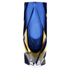 Blue Sommerso Vase in Murano Glass for Seguso, Italy, 1960