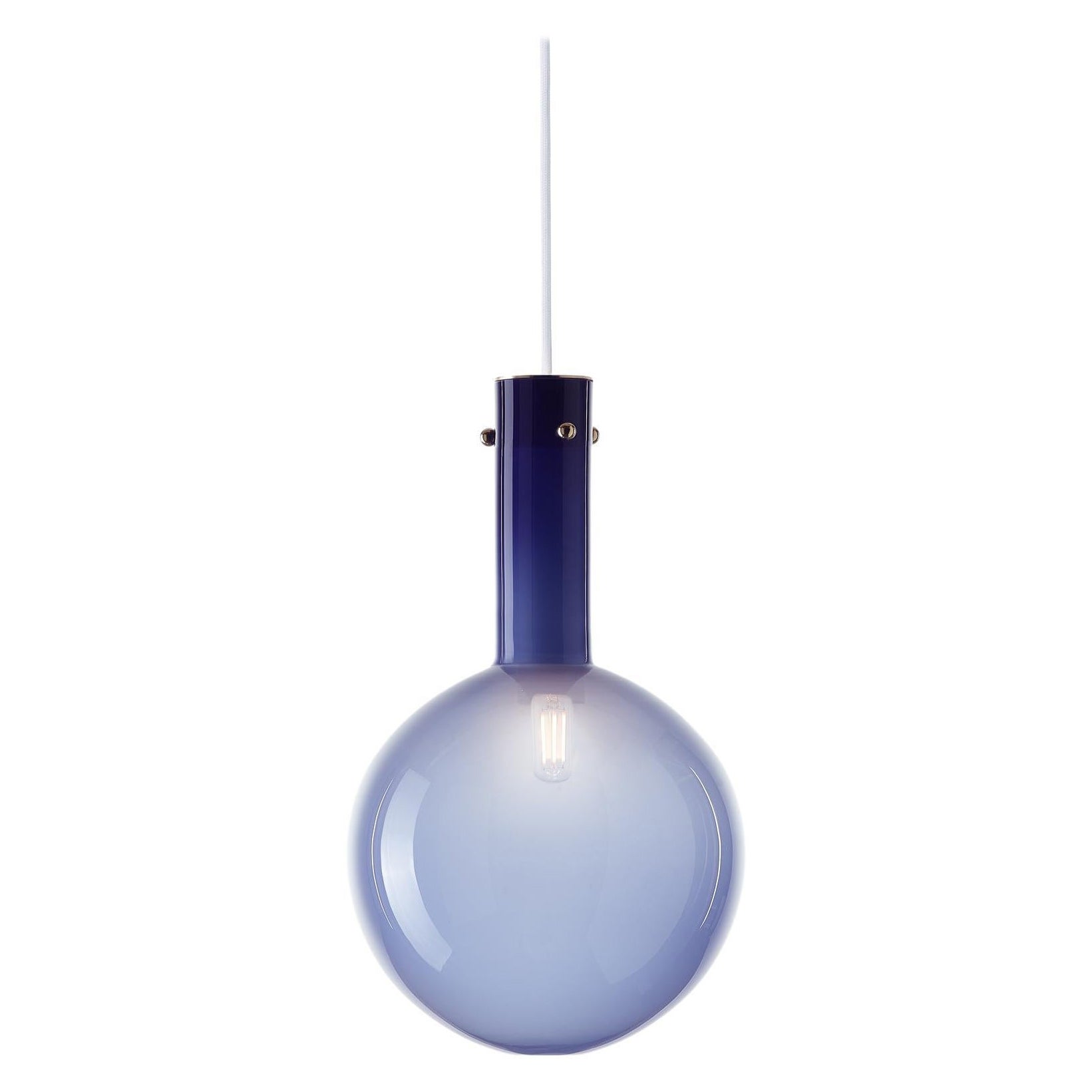 Lampe à suspension Sphaerae bleue de Dechem Studio en vente