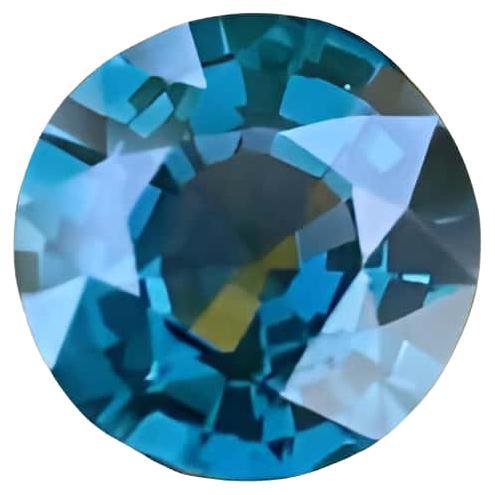 Blue Spinel 0.85 carat round brilliant cut Natural Eye Clean Gemstone from Burma