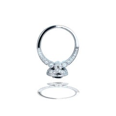 Blue Spinel and Diamond Ring VS Quality 14 Karat 2.55 Carat Halo