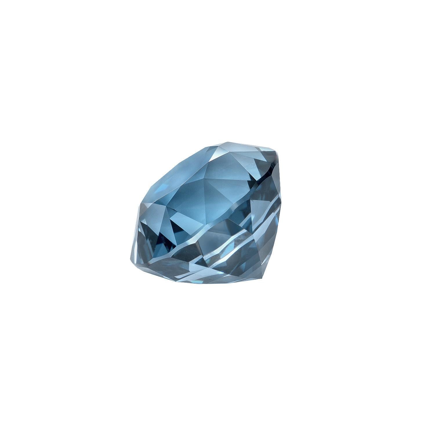 Rare and exclusive 4.15 carat grayish Blue Spinel round gem, offered loose to a devoted gemstone collector.
Returns are accepted and paid by us within 7 days of delivery.
We offer supreme custom jewelry work upon request. Please contact us for more