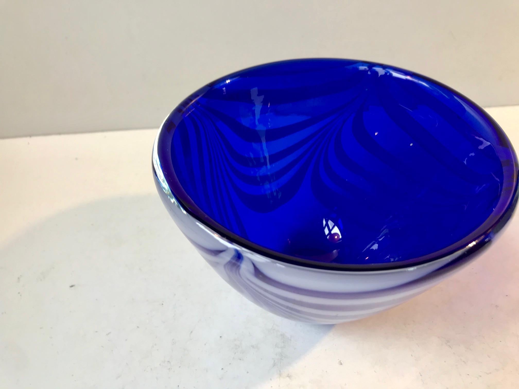kosta boda blue bowl