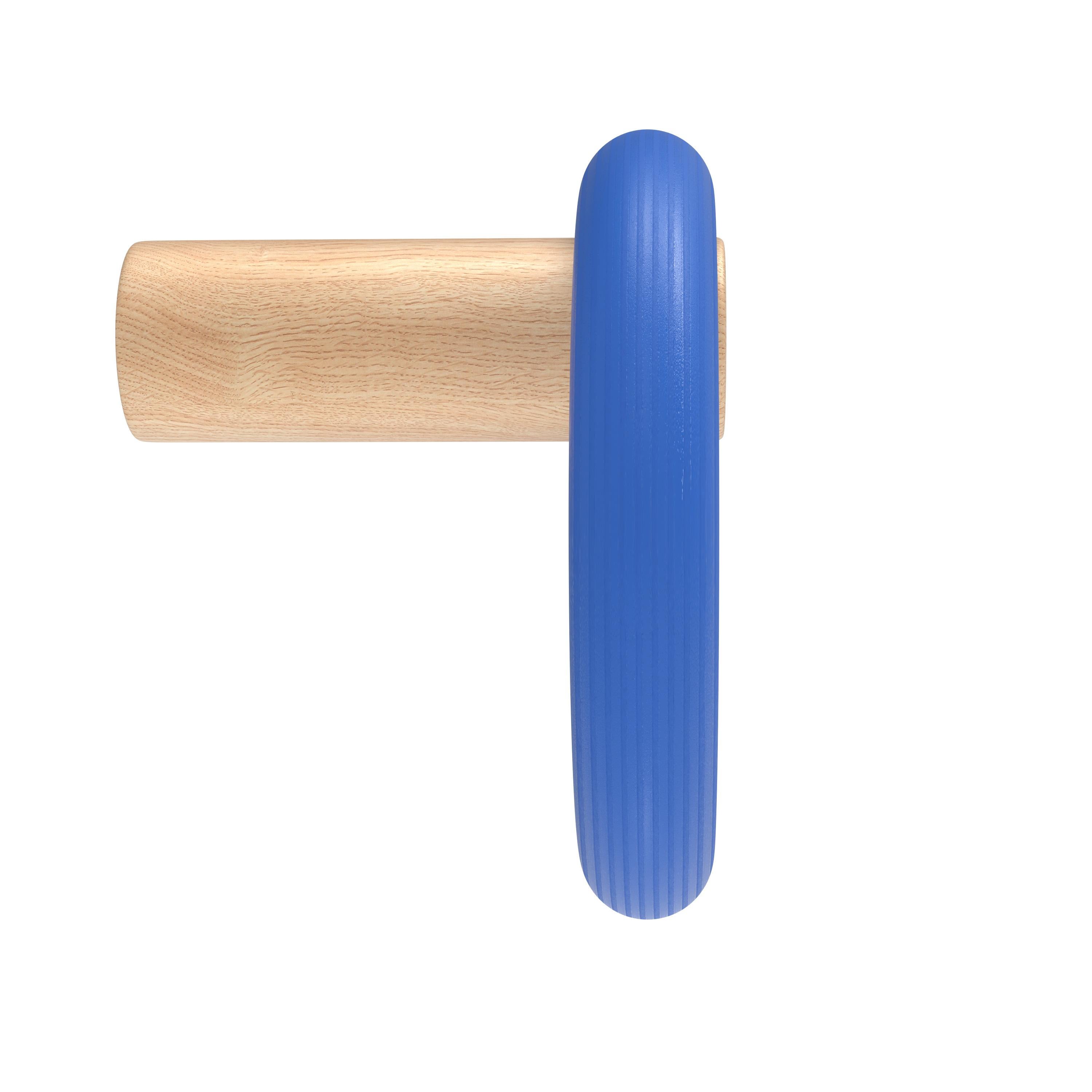 Portuguese Blue Stained Oak Fernand Hook Horizontal by HARTO For Sale