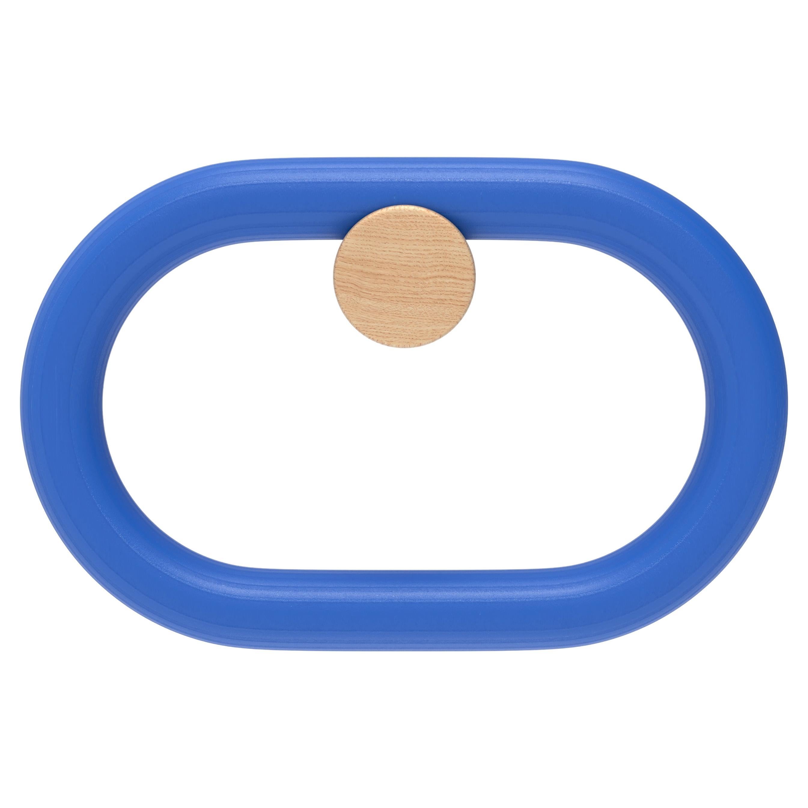 Blue Stained Oak Fernand Hook Horizontal by HARTO For Sale