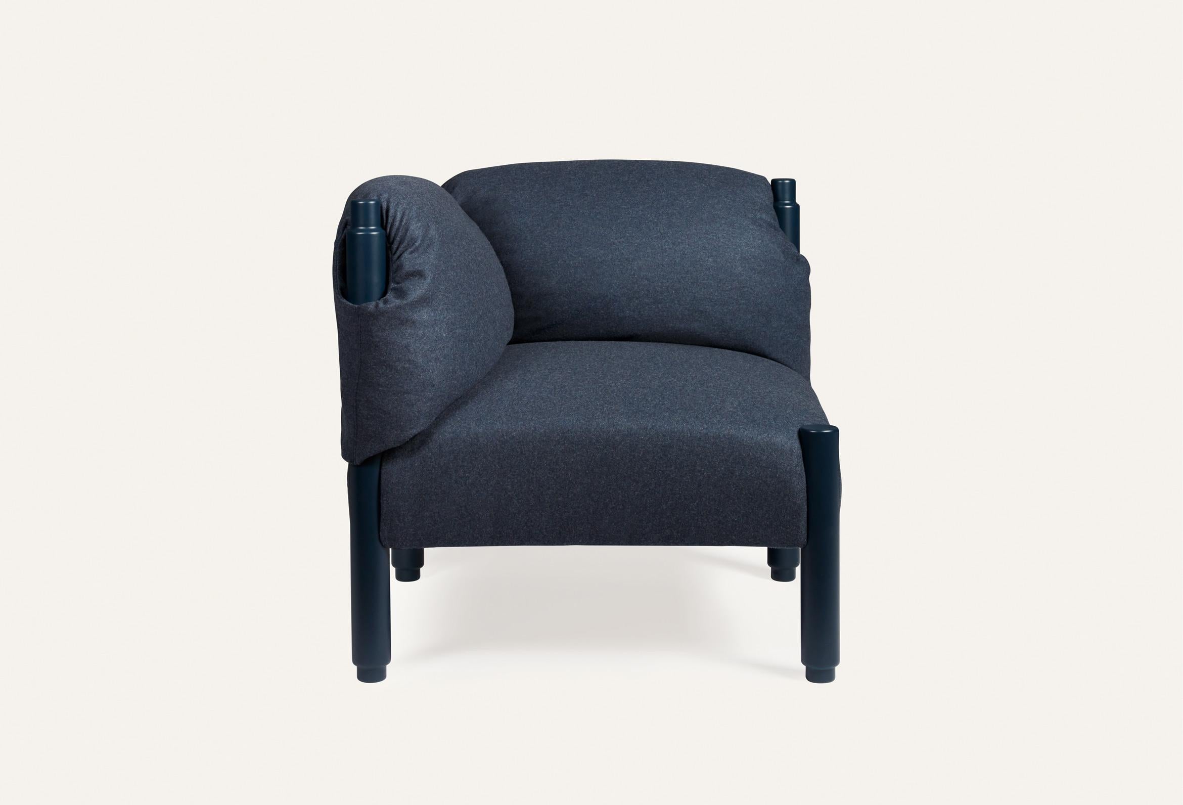 Post-Modern Blue Stand by Me Sofa by Storängen Design For Sale