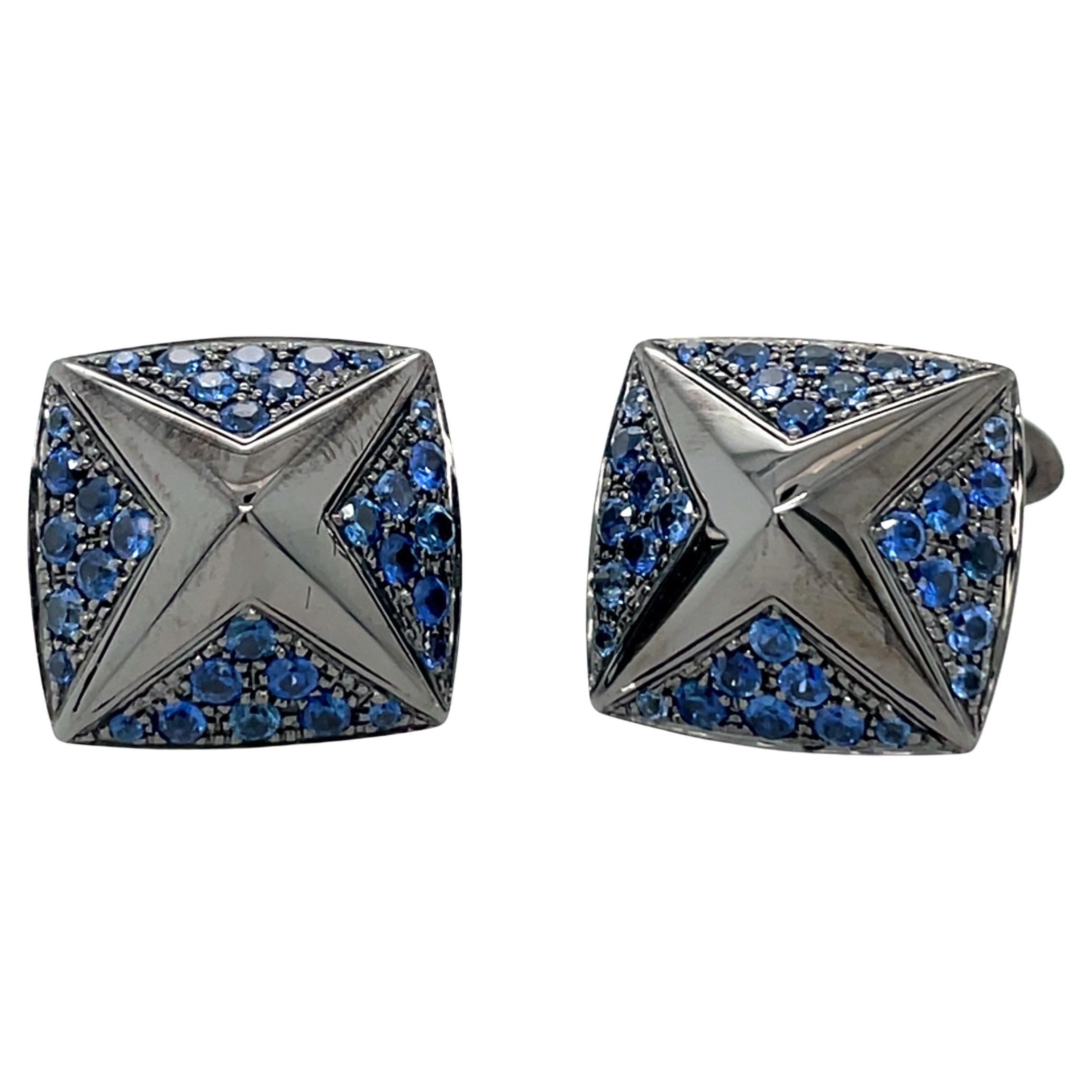 Boutons de manchette "Blue Star en vente