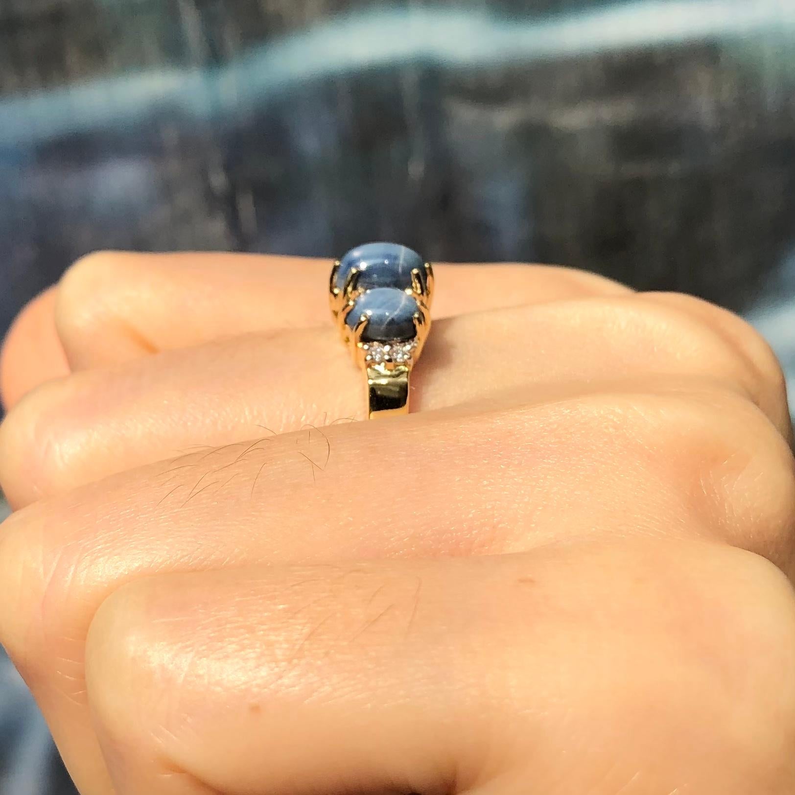 lindy blue star sapphire ring