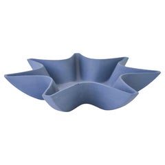 Blue Star-shaped Bowl - Pia Rönndahl Rörstrand 1996- Scandinavian Modern