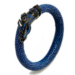 Blue Stingray Bracelet with Dragon Head
