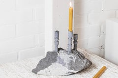 Blue Stone Abra Candelabra by Studio DO