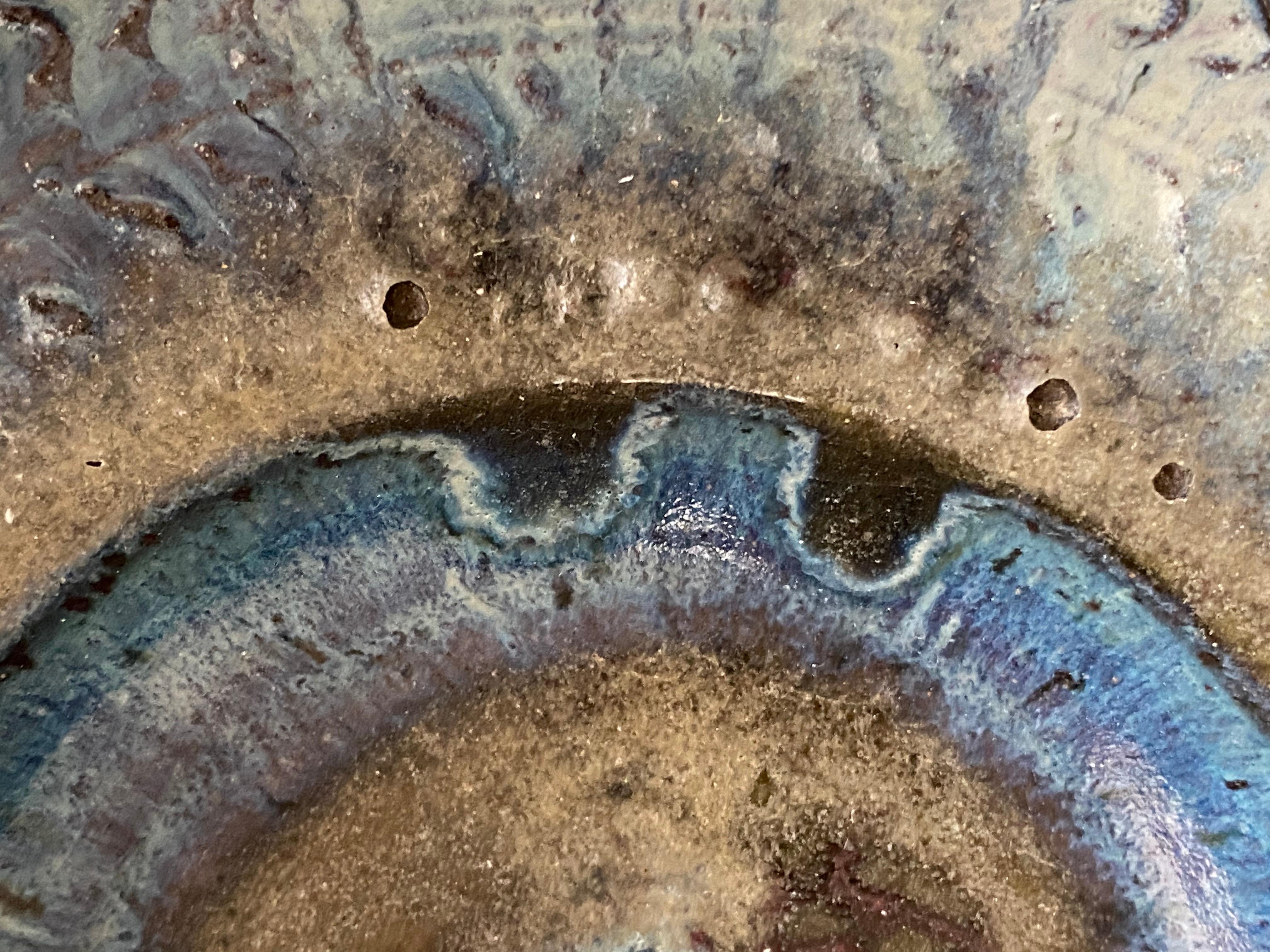 Danish Blue Stoneware Bowl by Gutte Eriksen