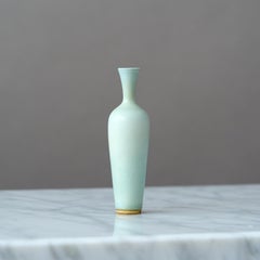 Vaso in miniatura in gres blu di Berndt Friberg. Studio A, Svezia 1961