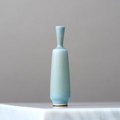 Vaso in miniatura in gres blu di Berndt Friberg. Studio A, Svezia 1962