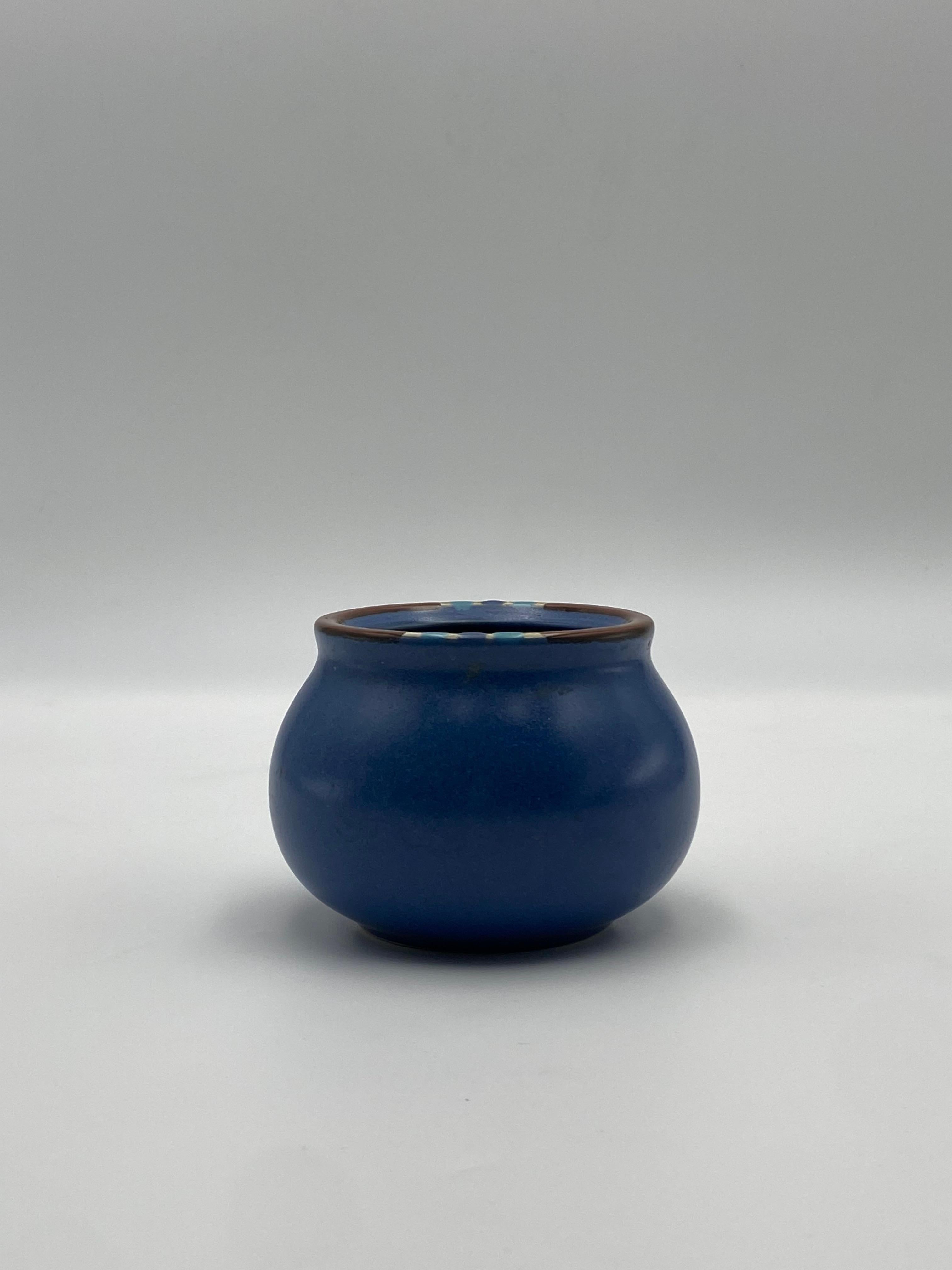 Blue Stoneware Open Bowl By Dansk  For Sale 2