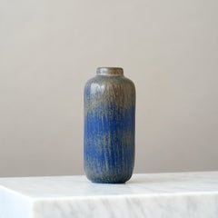 Blue Stoneware Vase by Gunnar Nylund for Rorstrand, Sweden, 1960s.