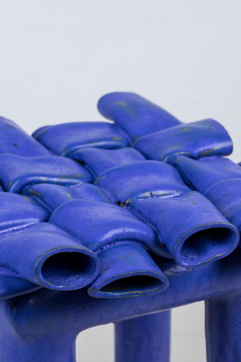 Blue Stool by Milan Pekař For Sale at 1stDibs