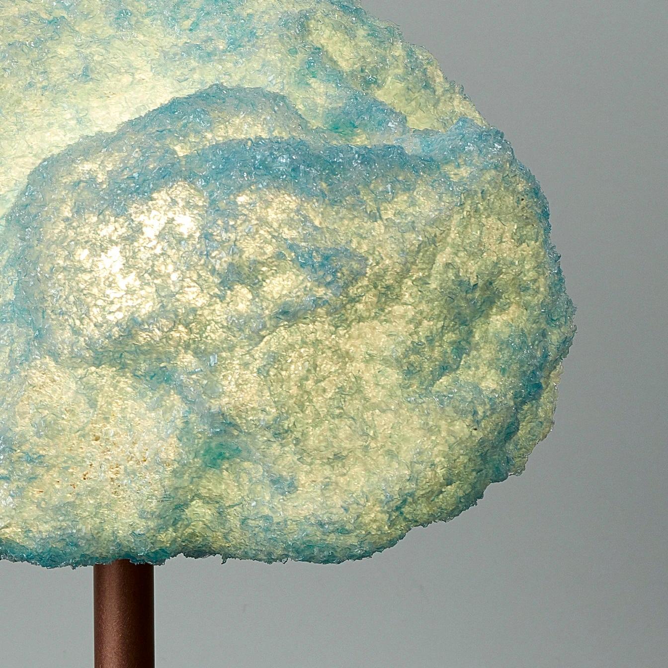 Moderno Lampada da tavolo Blue Storm Copper di Johannes Hemann in vendita