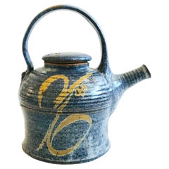 Blue Studio Pottery Teapot