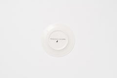 Blue Summer, Contemporary Porcelain Bread Plate with Blue Floral Design