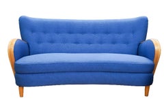 Blue Swedish Art Deco Lounge Group, 1940