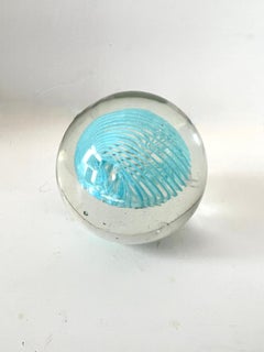 Blue Swirl Paper Weight