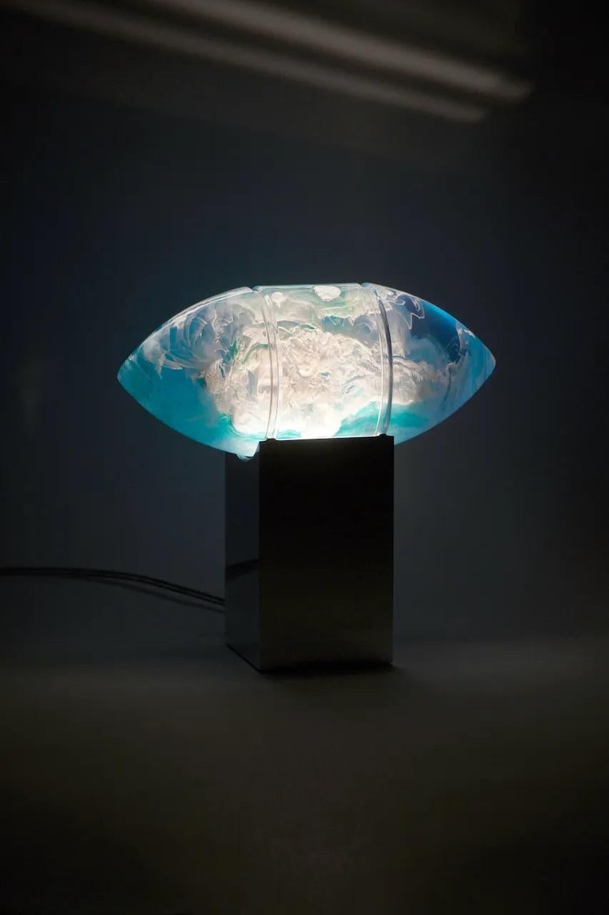 Lámpara Helios Remolinos Azules de Zoran Strijbosch Holandés en venta