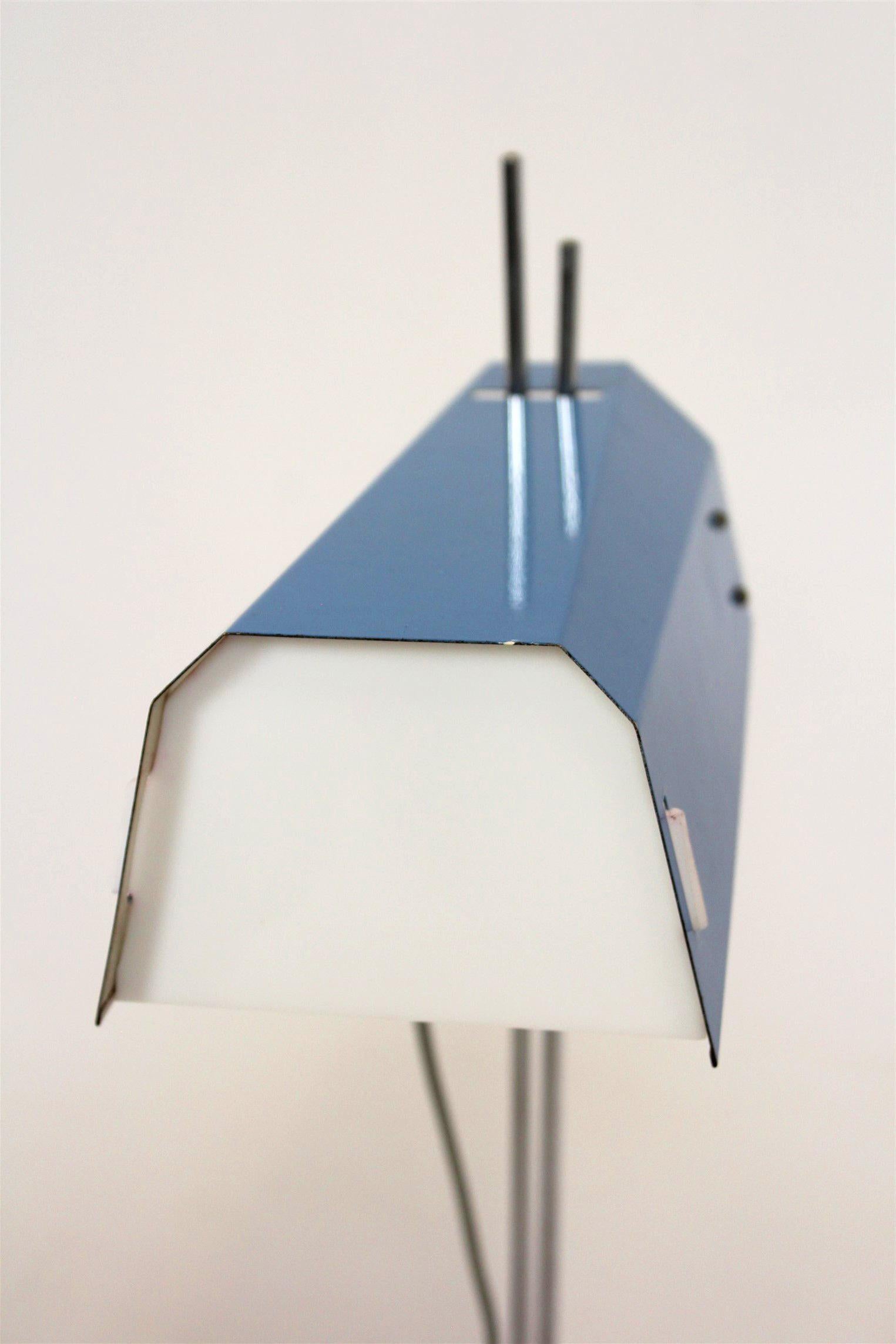Lampe de bureau bleue Josef Hurka, Lidokov, 1970 Bon état - En vente à Żory, PL
