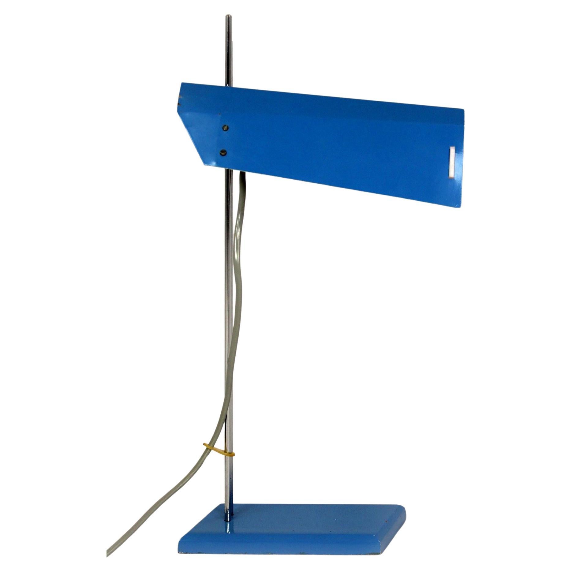 Blue Table Lamp by Josef Hurka, Lidokov, 1970s For Sale