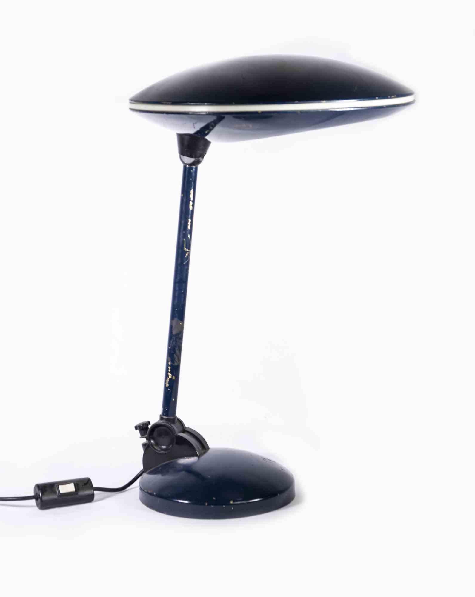 Italian Blue Table Lamp, Italy, 1970s For Sale
