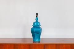 Blue Table Lamp Made in Italy, 1970s