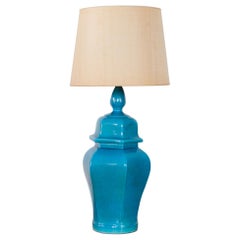 Blue Table Lamp Made in Italy, 1970s