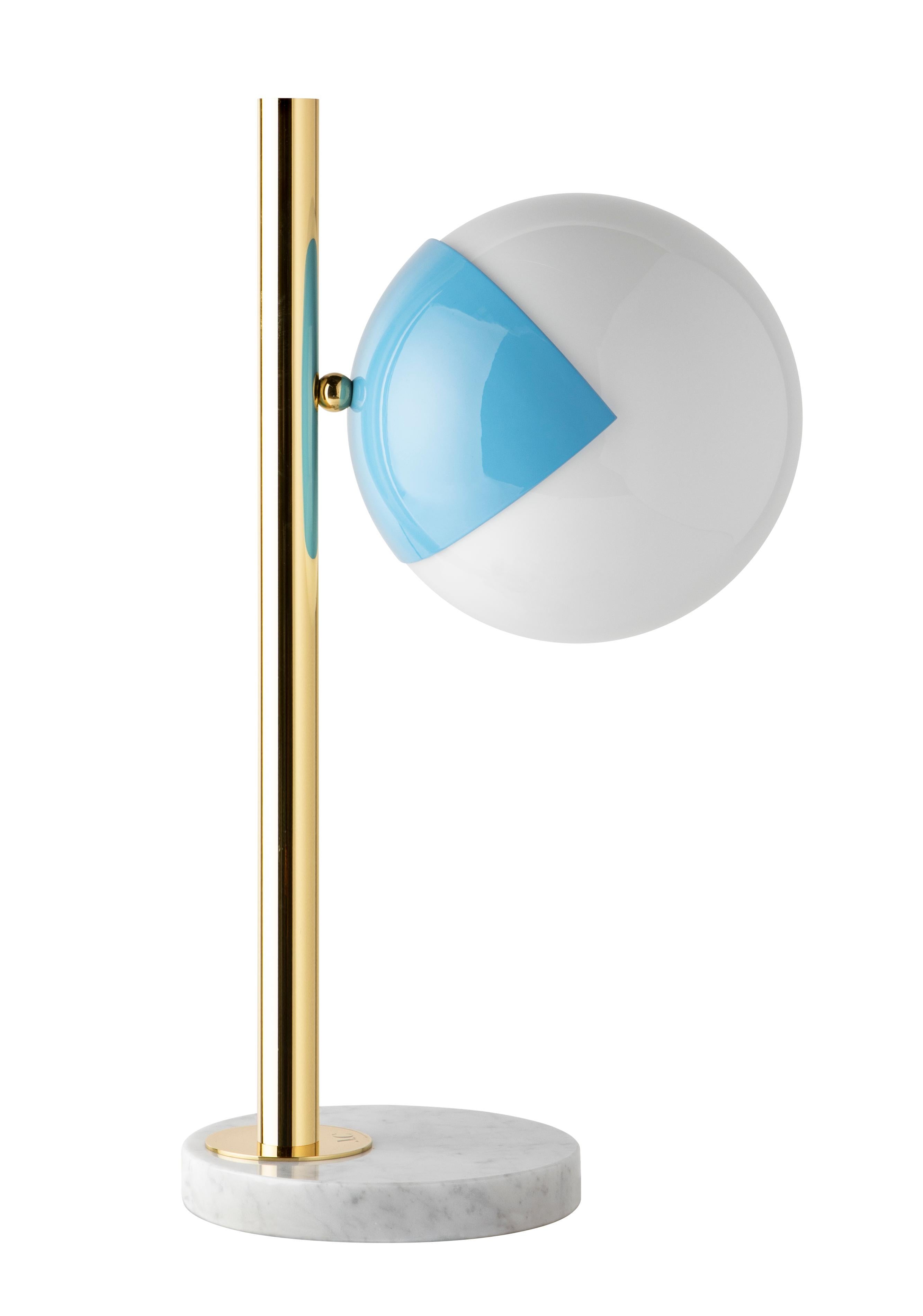 Blue Table Lamp Pop-Up Dimmable by Magic Circus Editions In New Condition For Sale In Geneve, CH