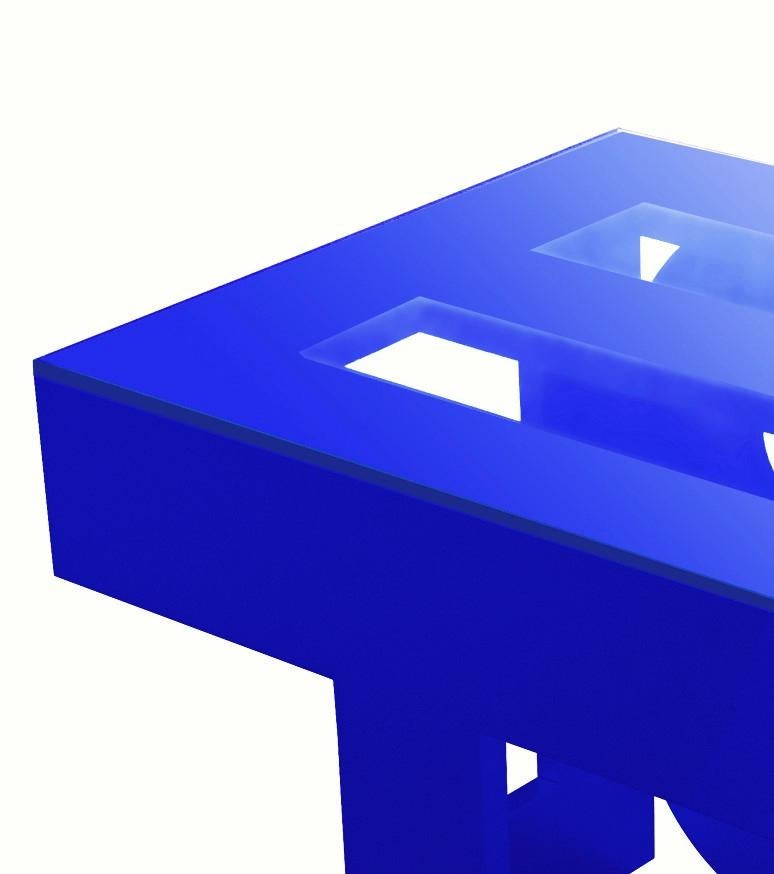 Postmoderne Table « Table » bleue de Roberta Rampazzo en vente