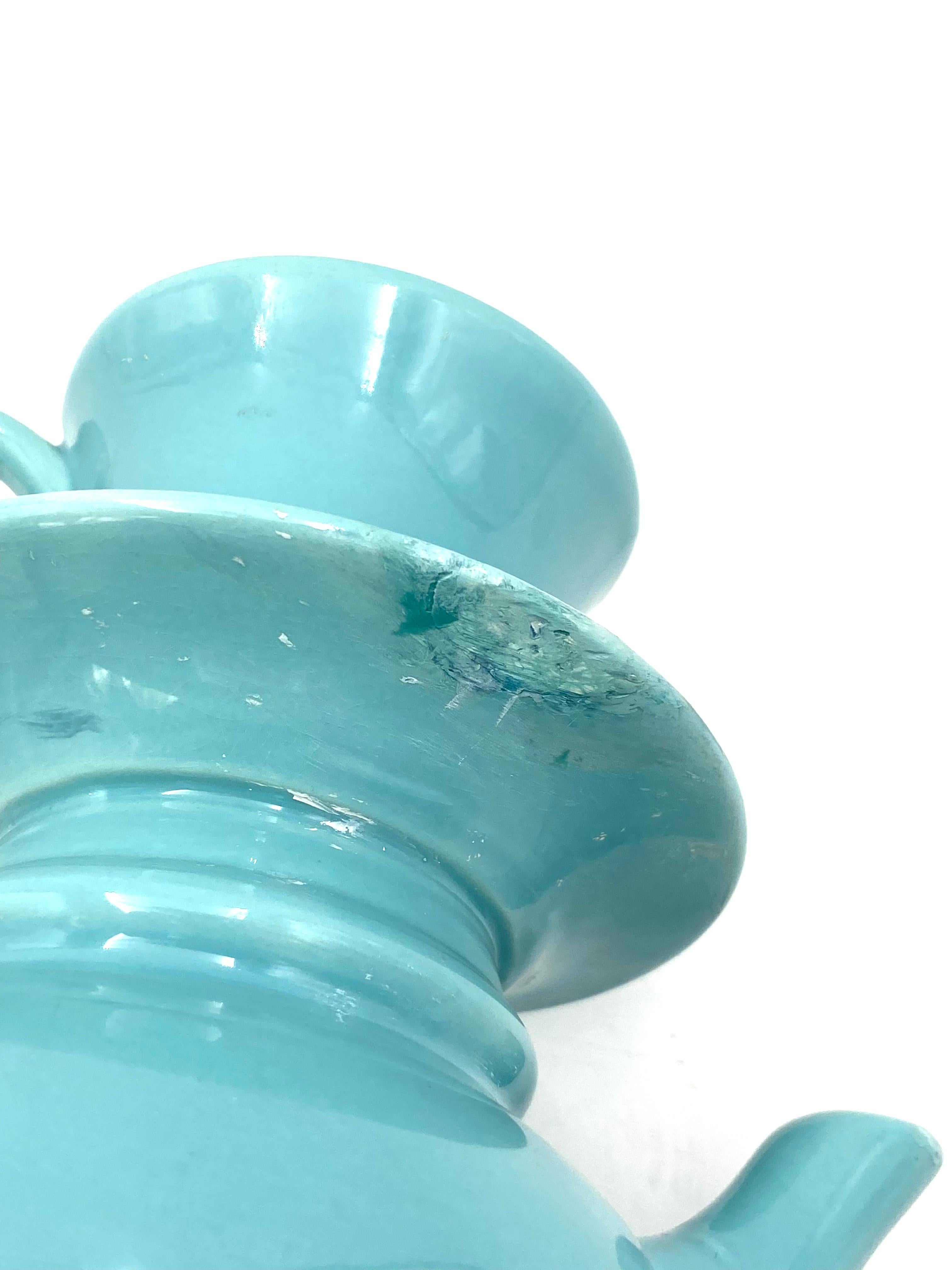 Vaso per tazze da tè blu, Italia, anni '80 in vendita 6