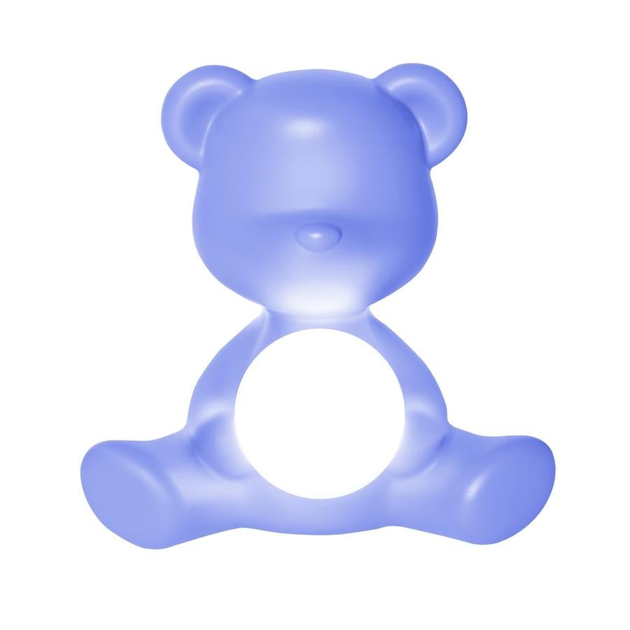 Contemporary Light Blue Teddy Bear Lamp LED Rechargeable For Sale