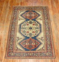 Blue Terracotta Antique Senneh Rug