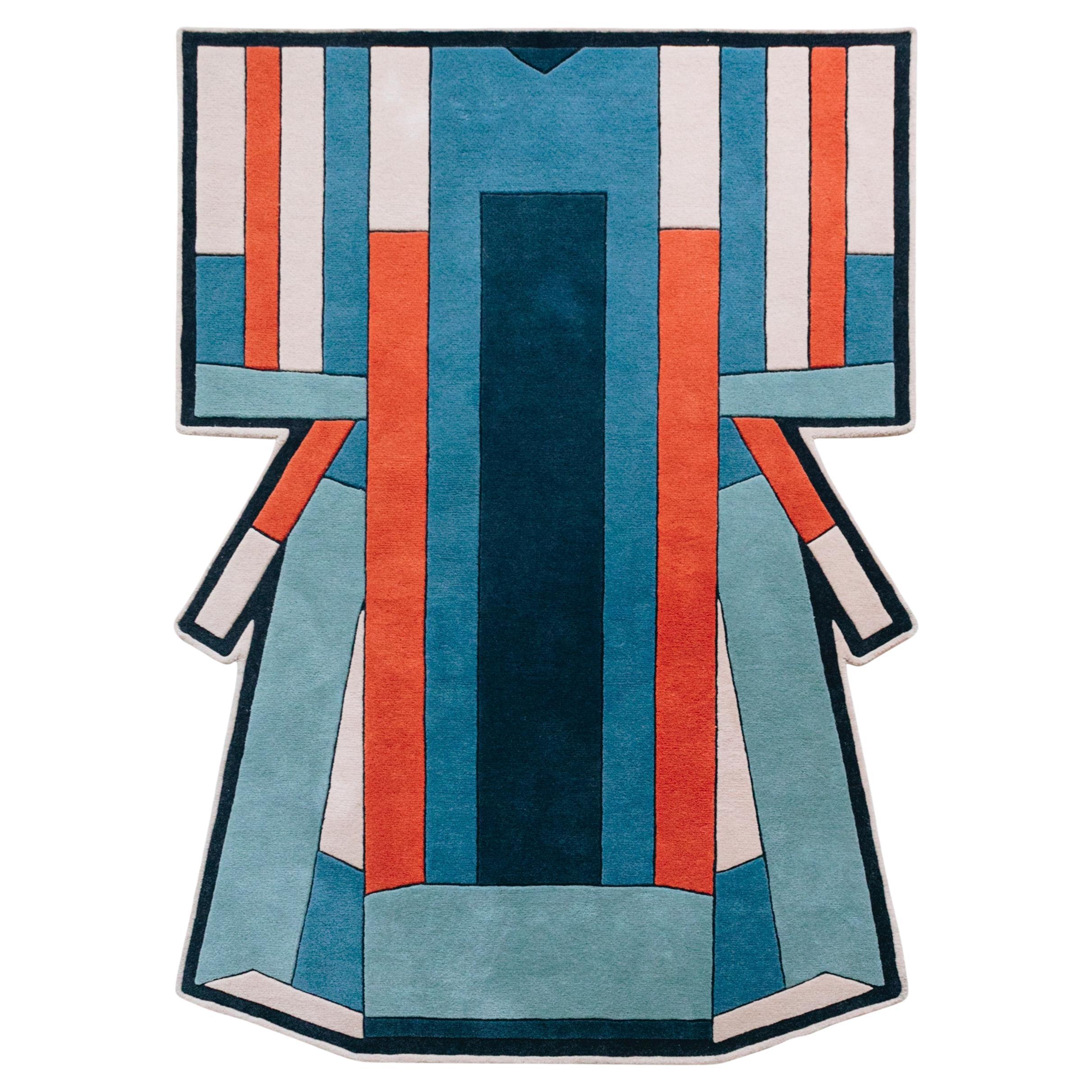 Blue Terracotta Inès Rug by HARTO