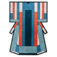 Blauer Terrakotta-Teppich Inès von HARTO