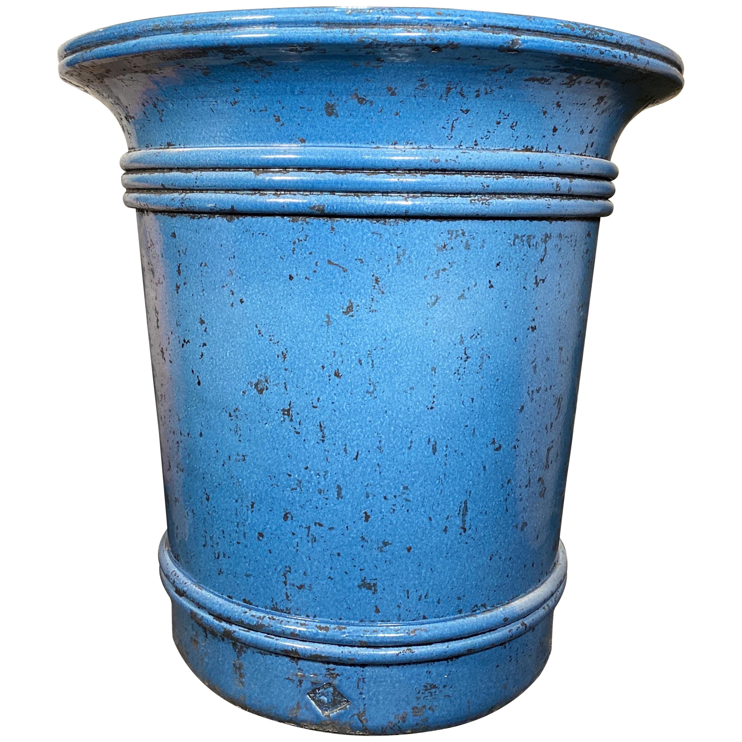 Blue Terracotta Urn For Sale