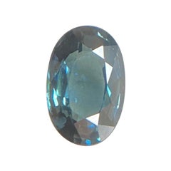 Blue Thailand Sapphire 1.18 Carat IGI Certified Oval Cut Loose Natural Gem