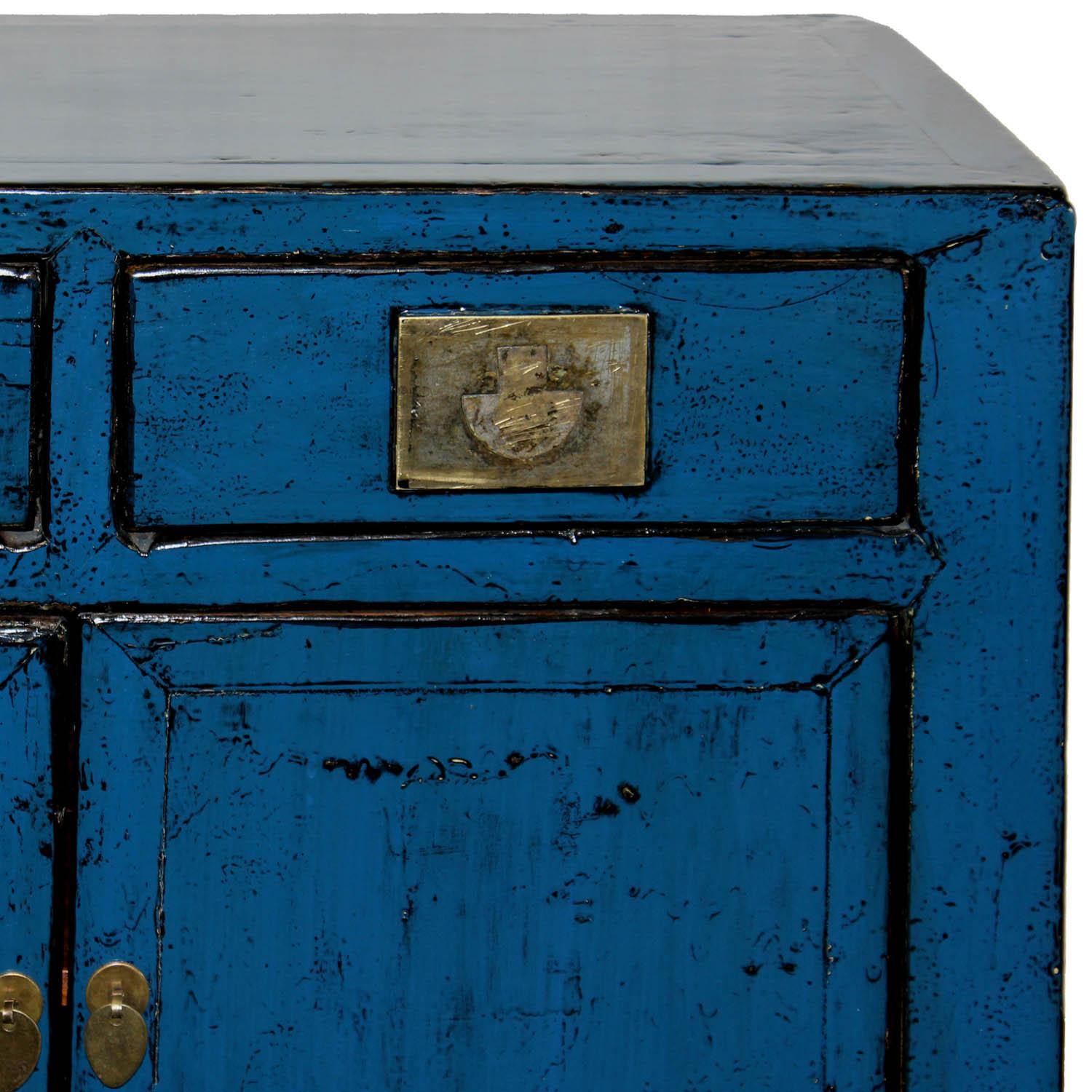 Blue Tianjin Sideboard In Good Condition In San Francisco, CA