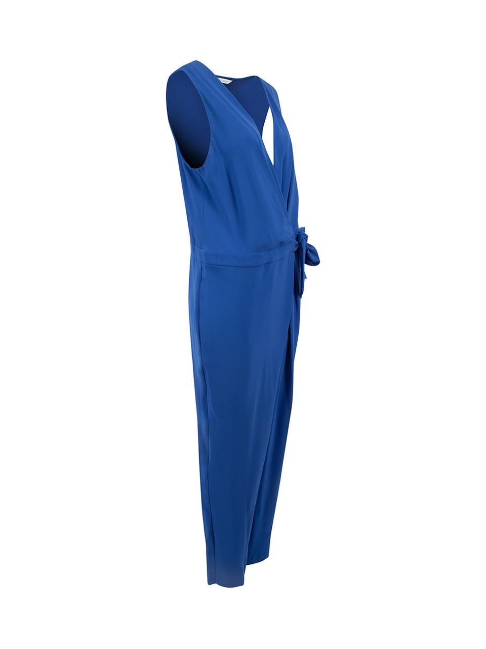 CONDITION is Very good. Hardly any visible wear to jumpsuit is evident on this used Diane Von Furstenberg designer resale item.



Details


Blue

Synthetic material

Sleeveless jumpsuit

Pleated detail

Tie waistband

Tapered leg

2x Side