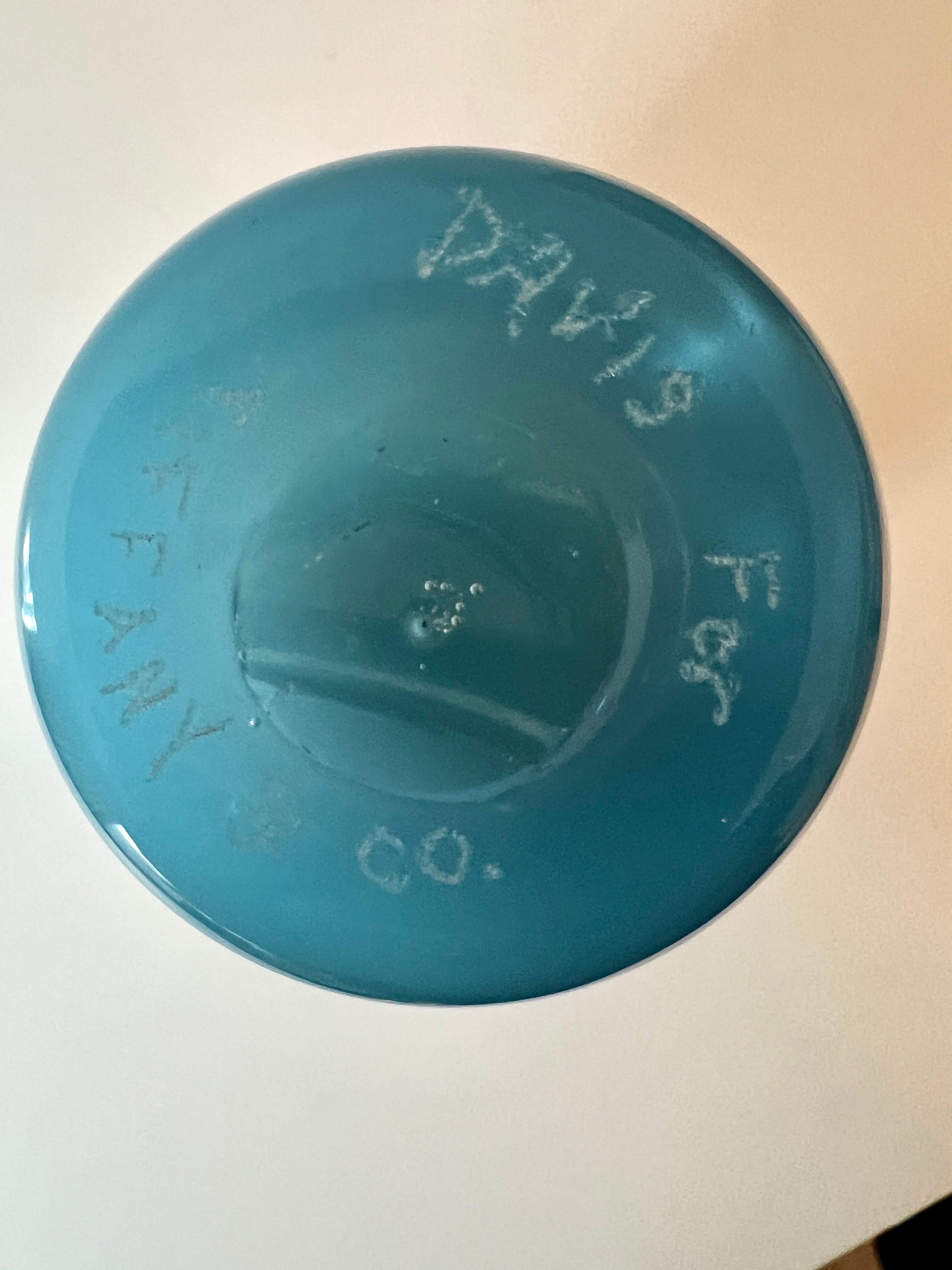Vetro artistico Vaso di vetro blu Tiffany di Michael Davis in vendita