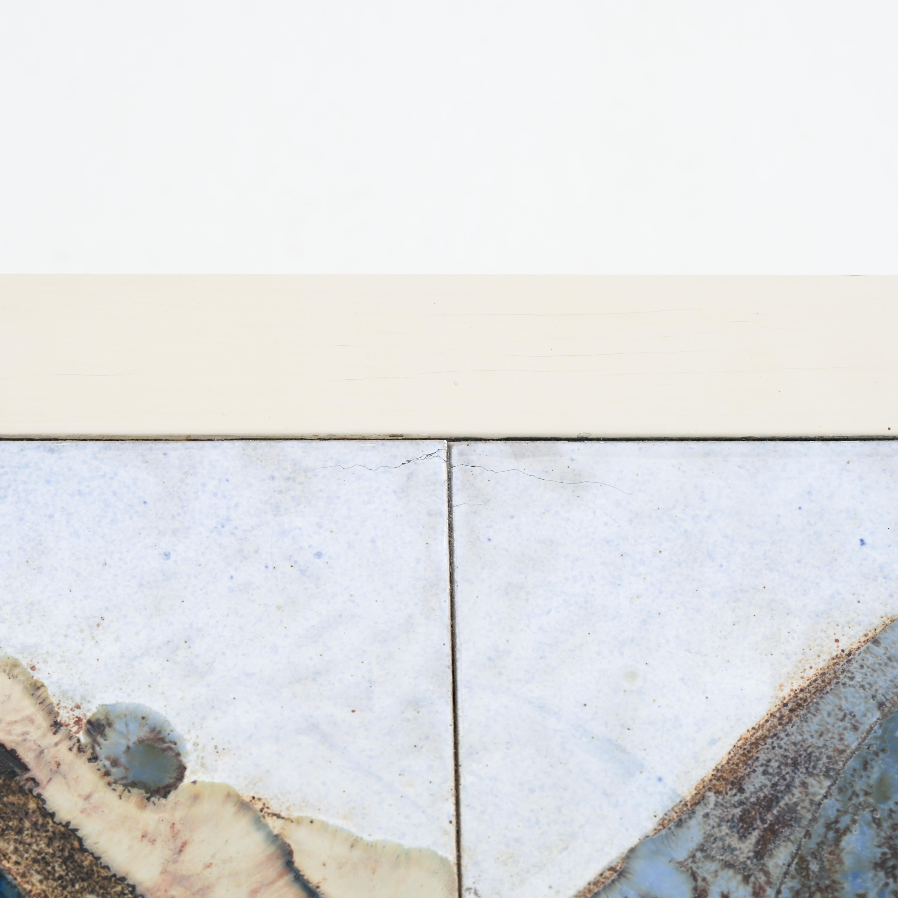Table en carreaux bleus Willy Meysmans 1970 en vente 9