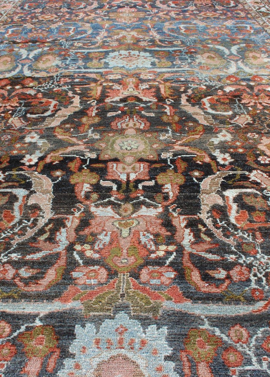 Tapis persan ancien Hamedan à motifs géométriques sur toute sa surface   5' 7 x 10' 6 en vente 2