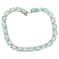 Vintage Blue Topaz Blue Line Bracelet