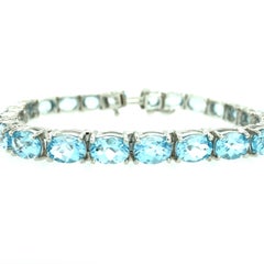 Blue Topaz Blue Line Bracelet