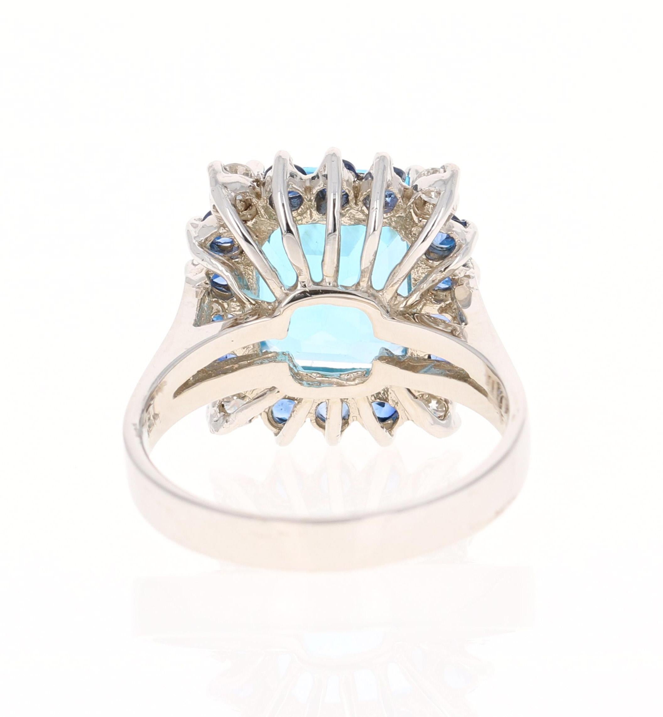 sapphire and topaz engagement ring
